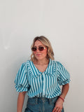 Blues Striped Blouse