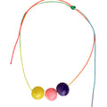 Splash Rainbow Elastic Gumball Necklace