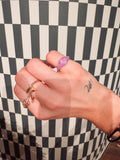 Hot Pink Sparkling Pinky Ring