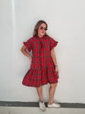 Red Plaid Dress