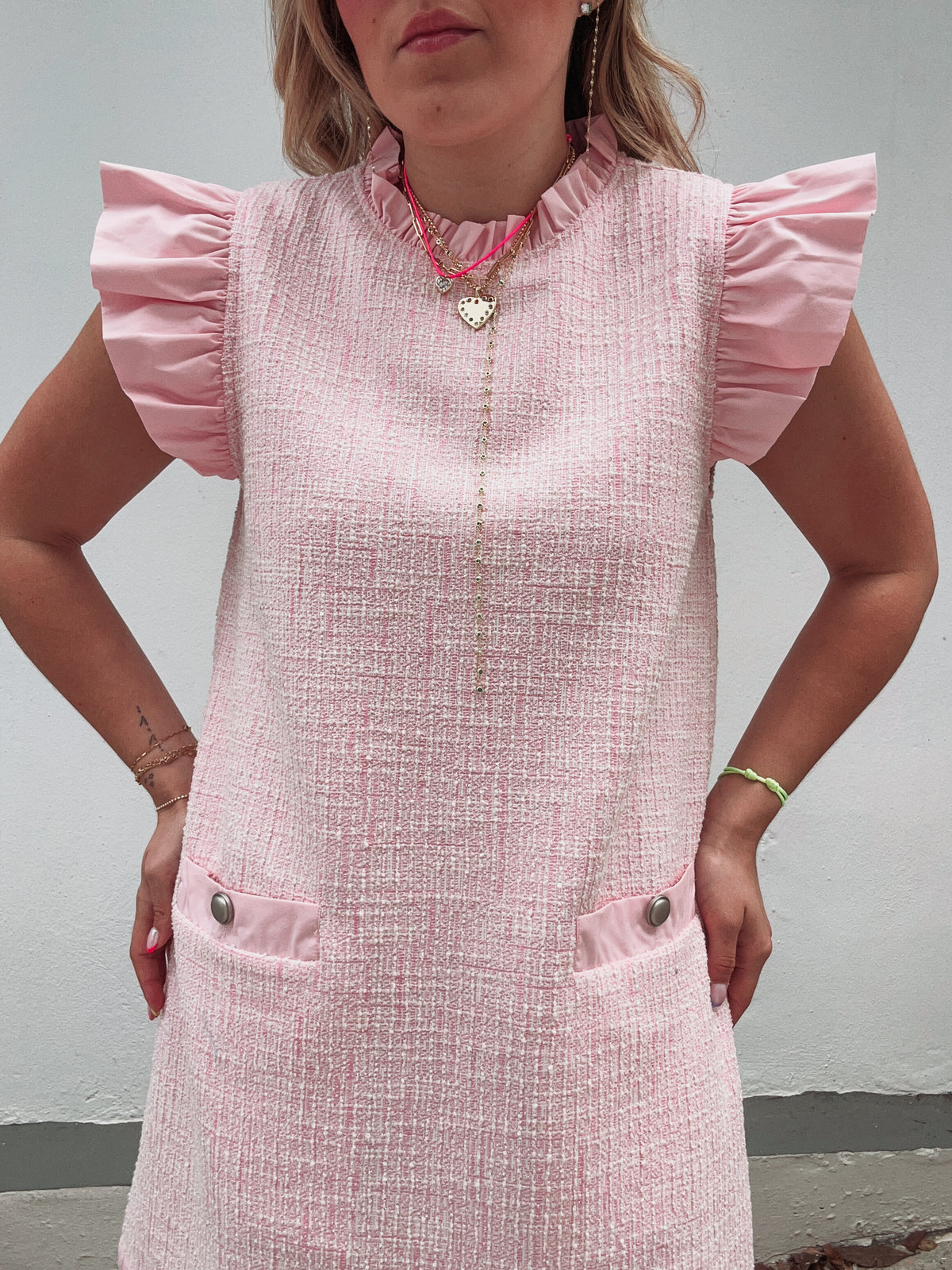 Tweed Pink Dress