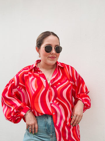 Groove Printed Blouse