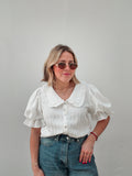 White Striped Blouse