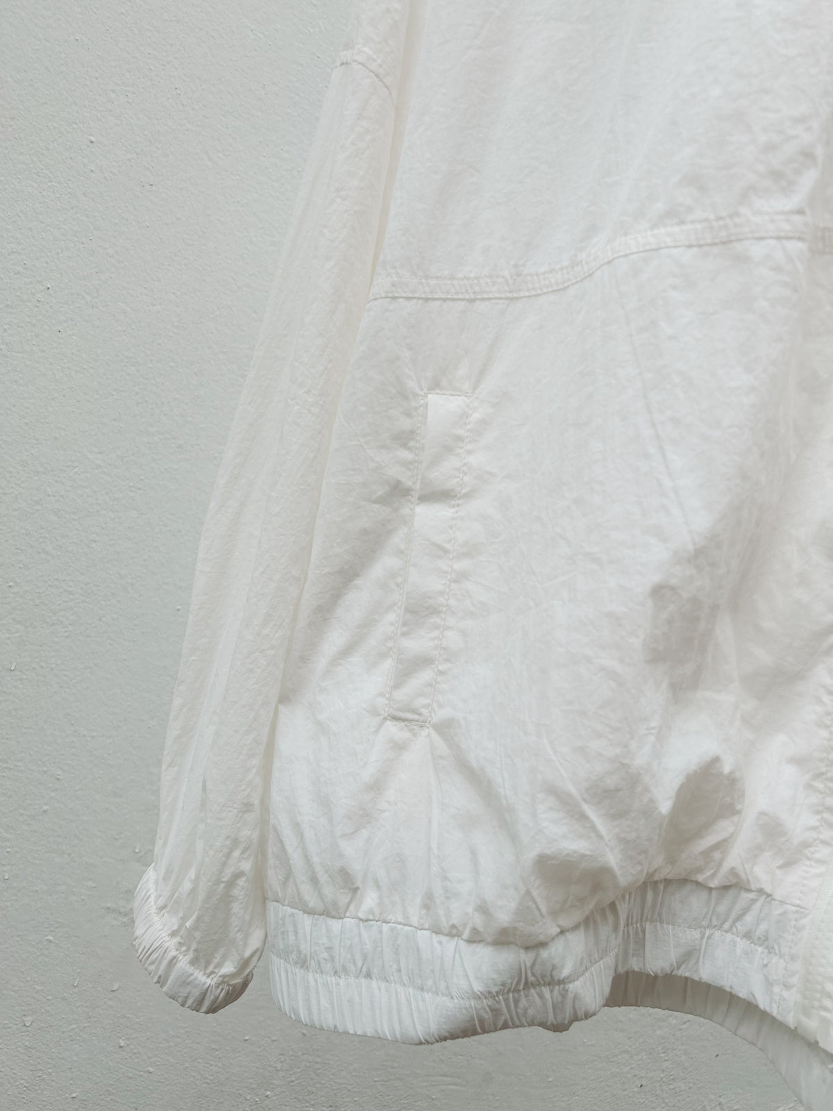 White Windbreaker Jacket