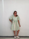 Esmeralda & Vanilla Stripe Dress