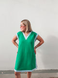 Blue & Green Dress