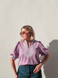 Lilac Stripe Top