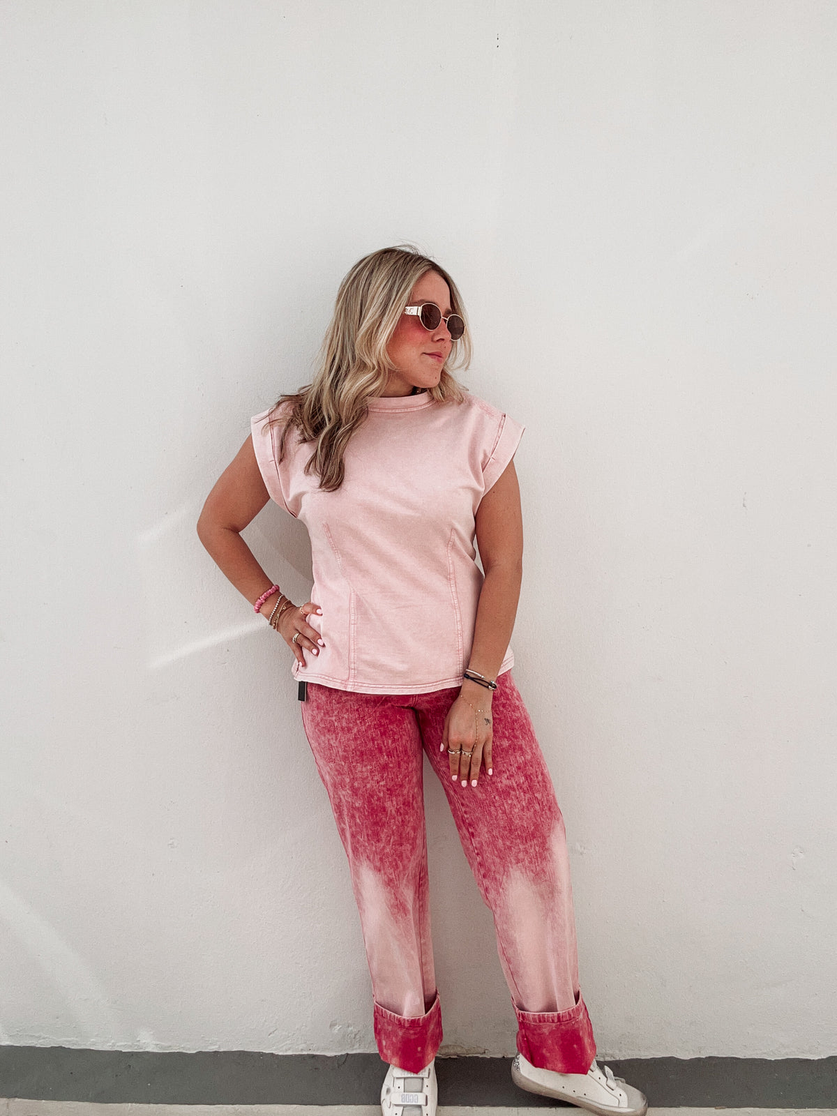 Light Pink Washed Tee