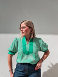 Emerald Striped Top