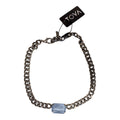 Darcy Necklace in Antique Silver- Ultra Baby Blue