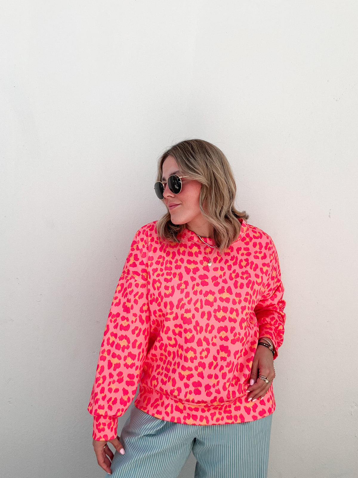 Guava Cheetah Sweatshirt