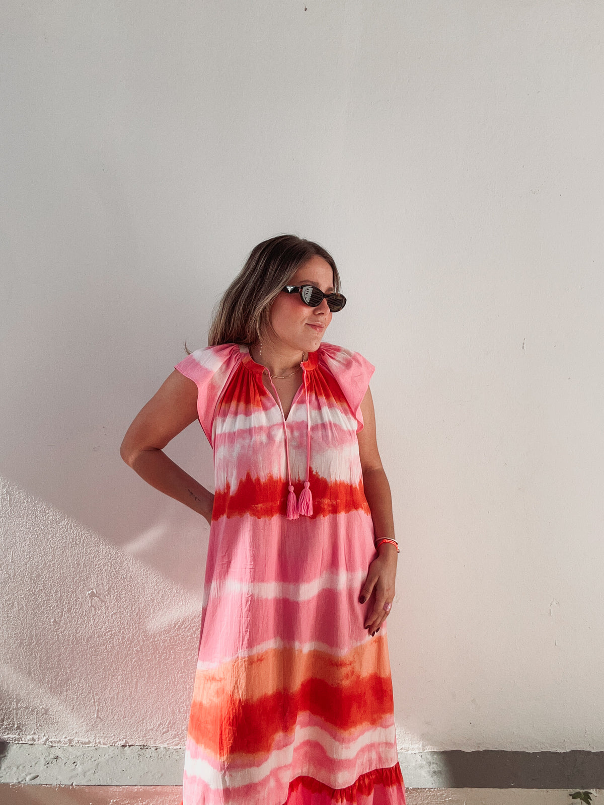 Pink & Orange Ombré Maxi