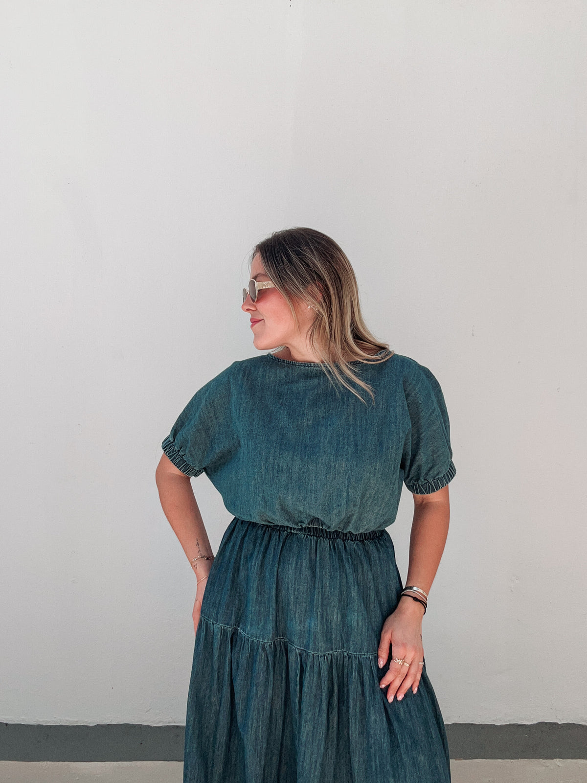 Denim Skirt Set