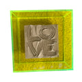 Love Acrylic Neon Yellow Frame- pick up only!!!