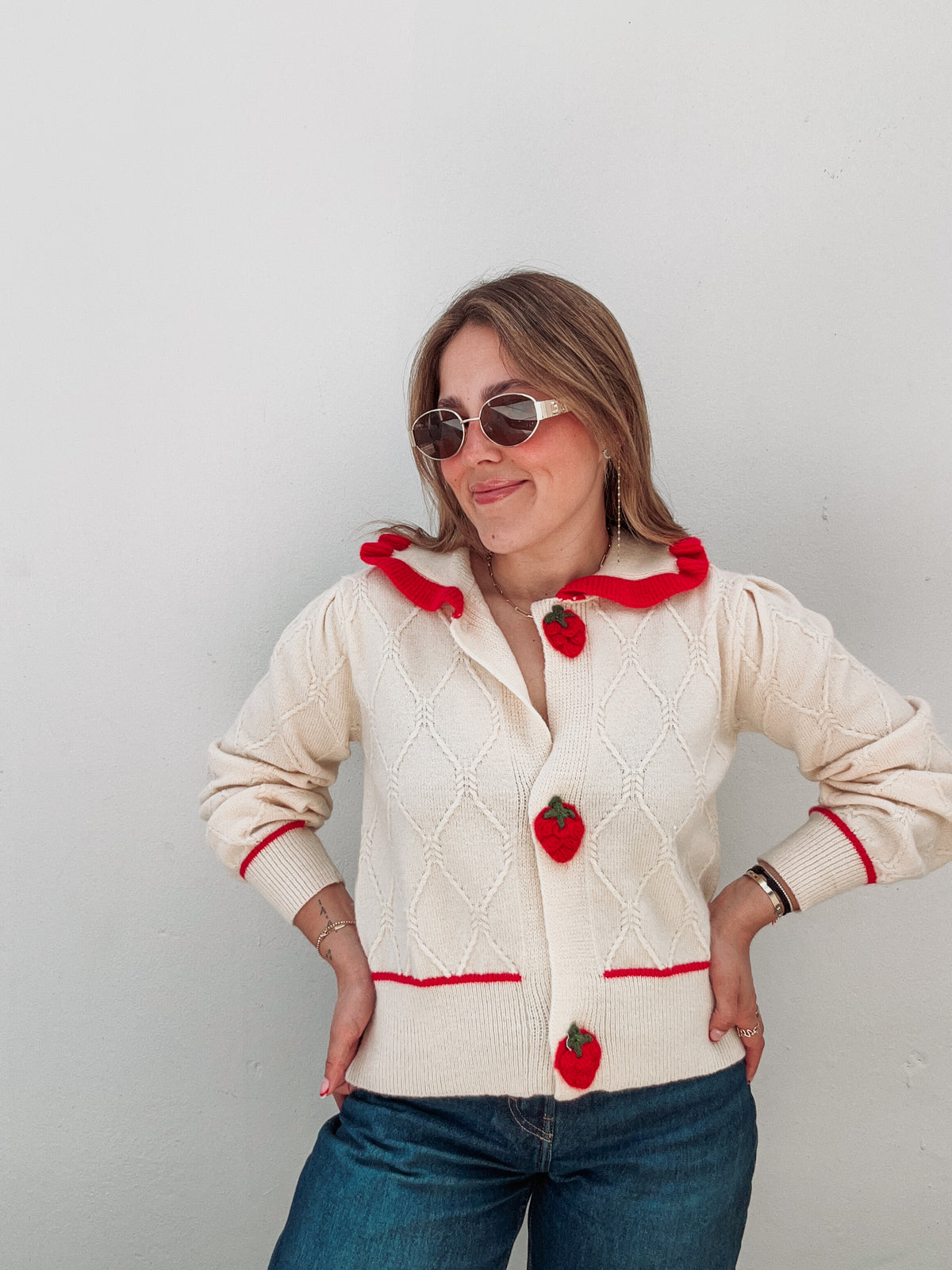 Vanilla & Strawberry Cardigan
