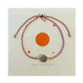 Stay Luminous Disc Orange Handmade Woven Bracelet