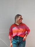 Beach Umbrella Striped Knit