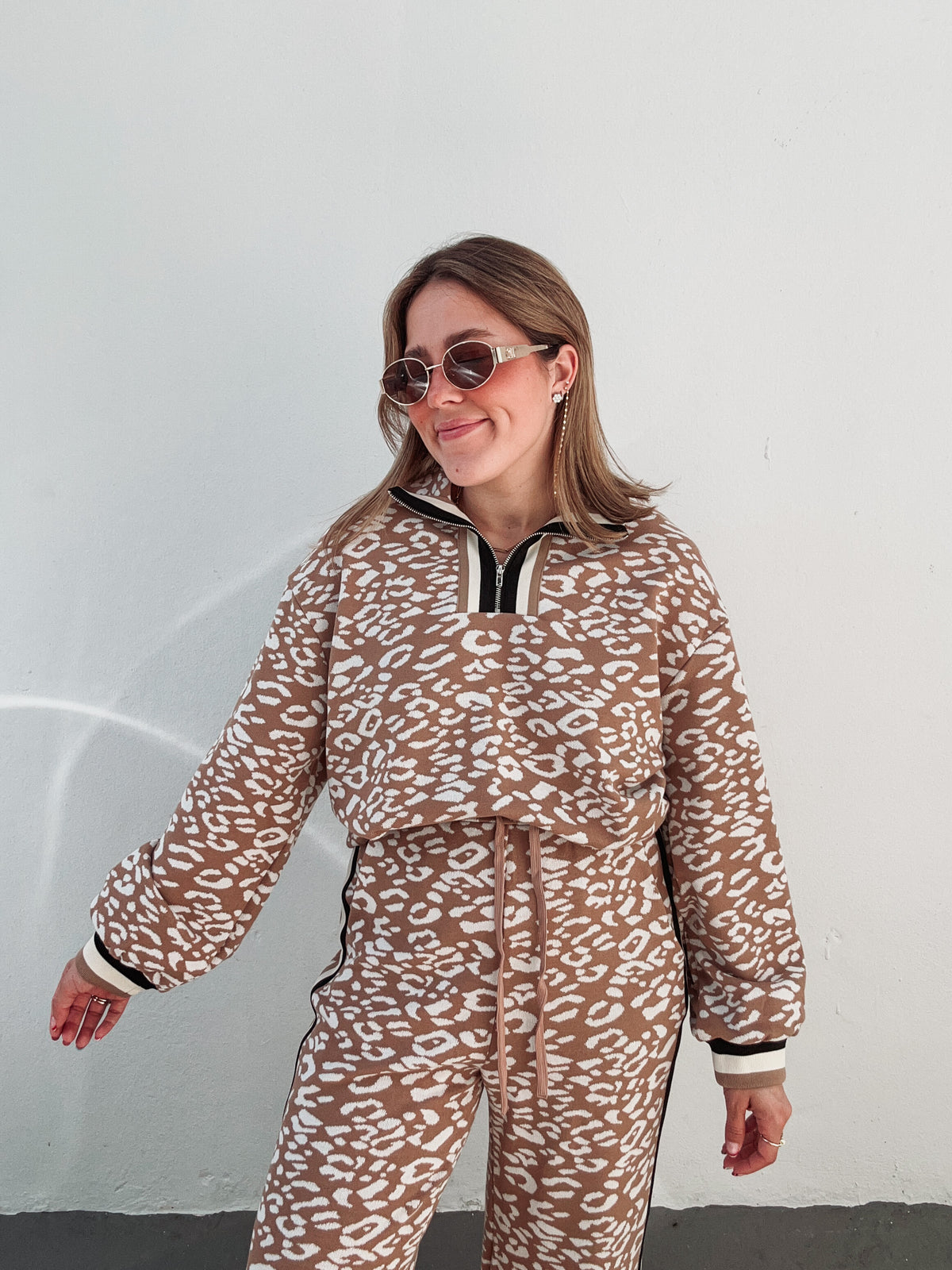 Leopard Sand Stripe Set