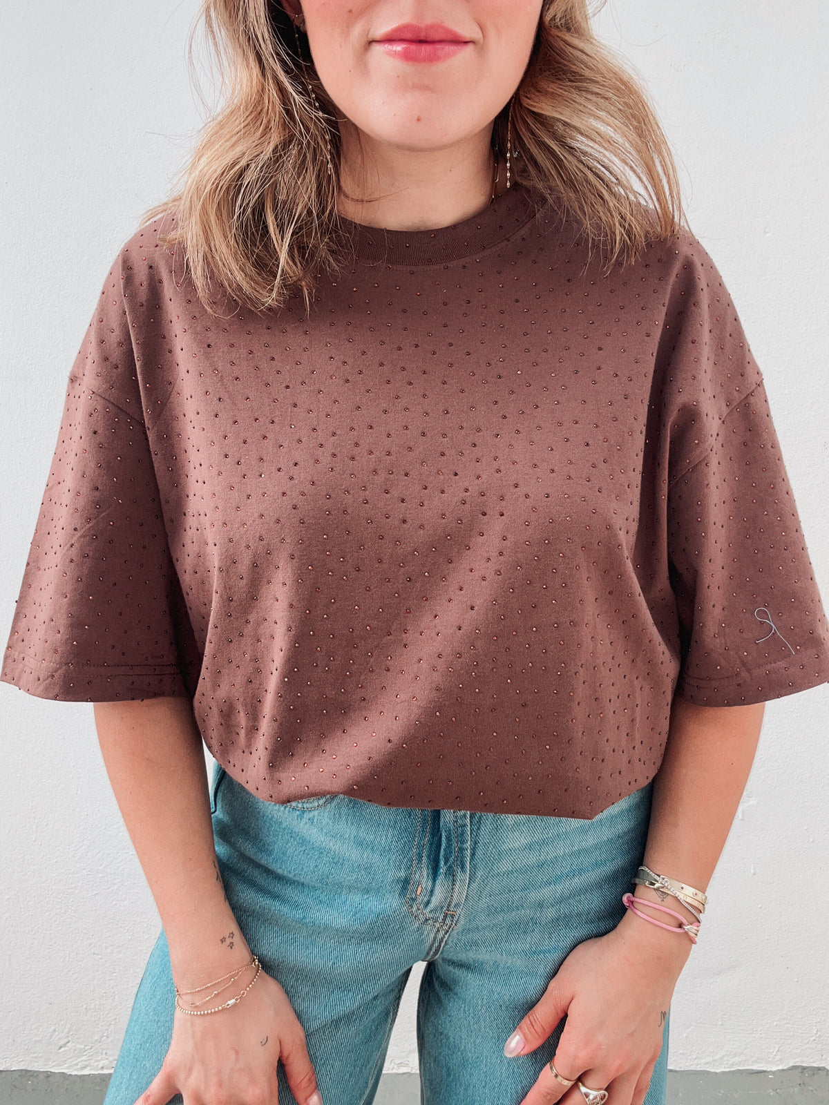 Chocolate Rhinestones Tee