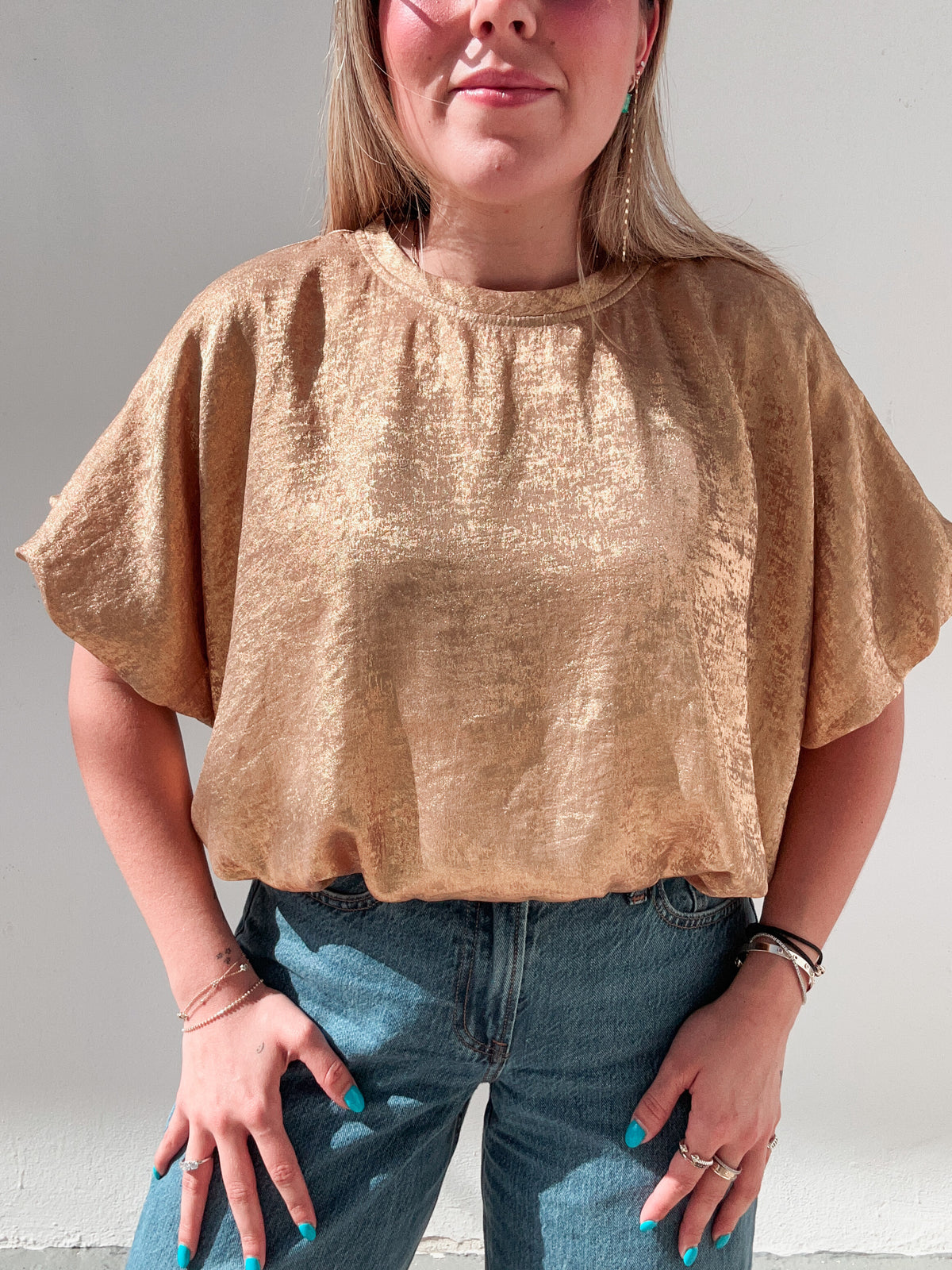 Gold Bubble Top