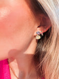 Butter & Sky Blue Dangle Studs
