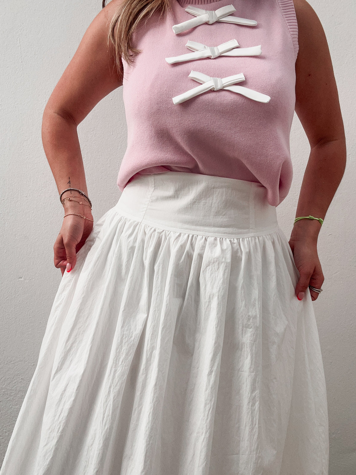 White Bubble Skirt