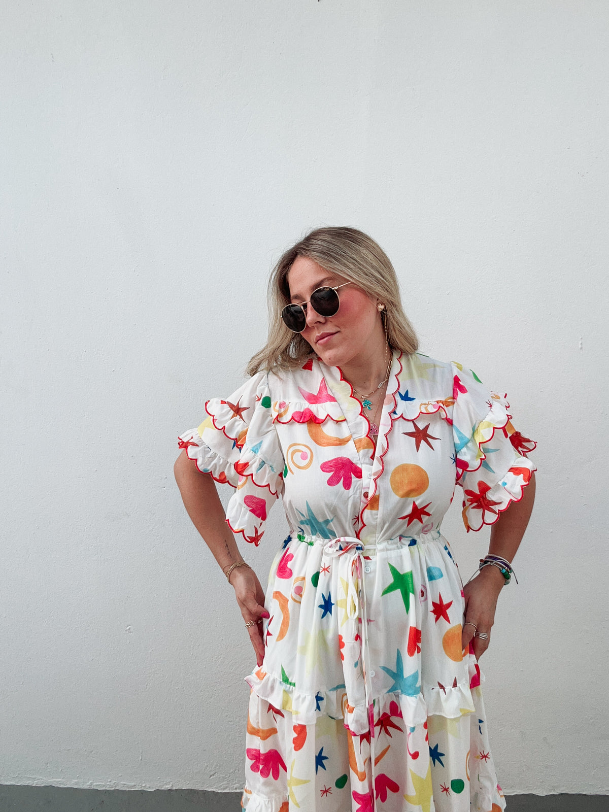 Colorful Ruffles Star Colorful Ruffle Dress – Shop Oli Oli