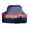Navy & Coral Tuy Clutch