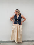 Navy & Sand Dress