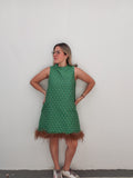 Emerald Feathers Dress