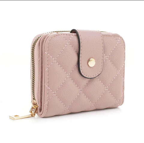 Blush Quilted Wallet