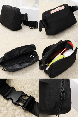 Black Nylon Sling/Fanny Pack