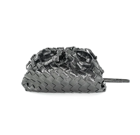 Black Metallic Crossbody/Clutch