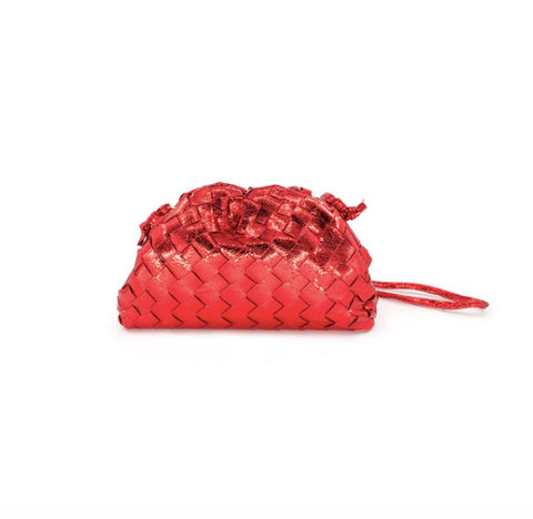 Red Metallic Crossbody/Clutch