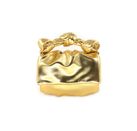 Gold Metallic Knot Crossbody