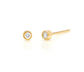 Mini Clear Bezel Single Stud