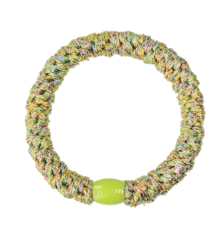 Pistachio Rainbow Glitter Hair Tie