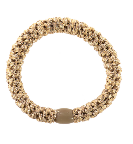 Beige Gold Shimmer Hair Tie