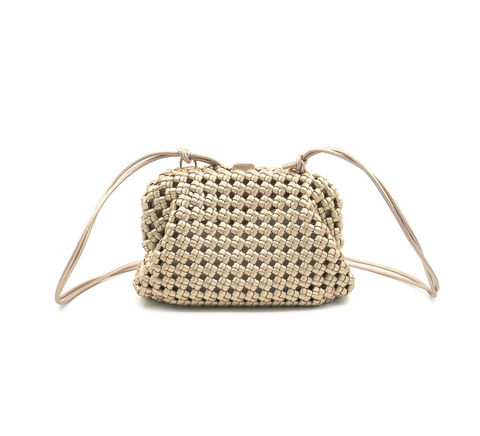 Gold Textured Crossbody/Clutch
