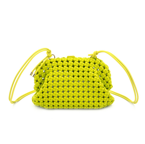 Lime Textured Crossbody/Clutch
