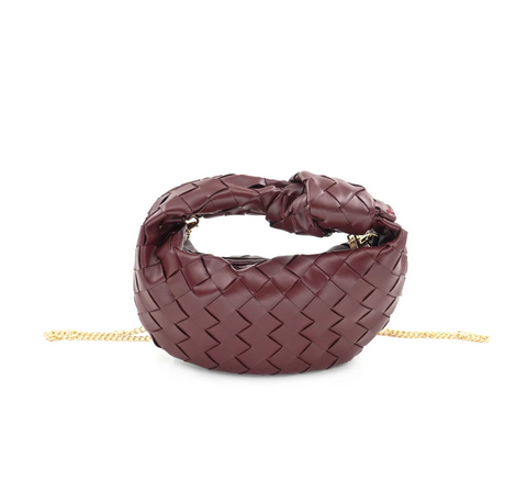 Cherry Mocha Woven Mini Bag/Crossbody