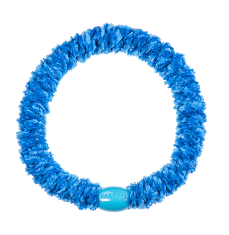 Velvet Blue Hair Tie