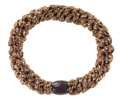 Bronze Glitter Hair Tie