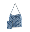 Denim Blue Quilted Bag