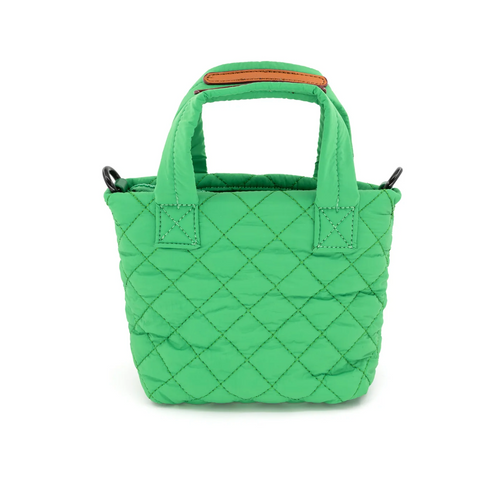 Green Quilted Crossbody Bag