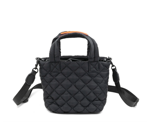 Black Quilted Crossbody Bag