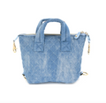 Denim Quilted Crossbody Bag