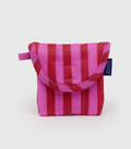 Pink & Red Painted Stripe- Puffy Earbuds Case