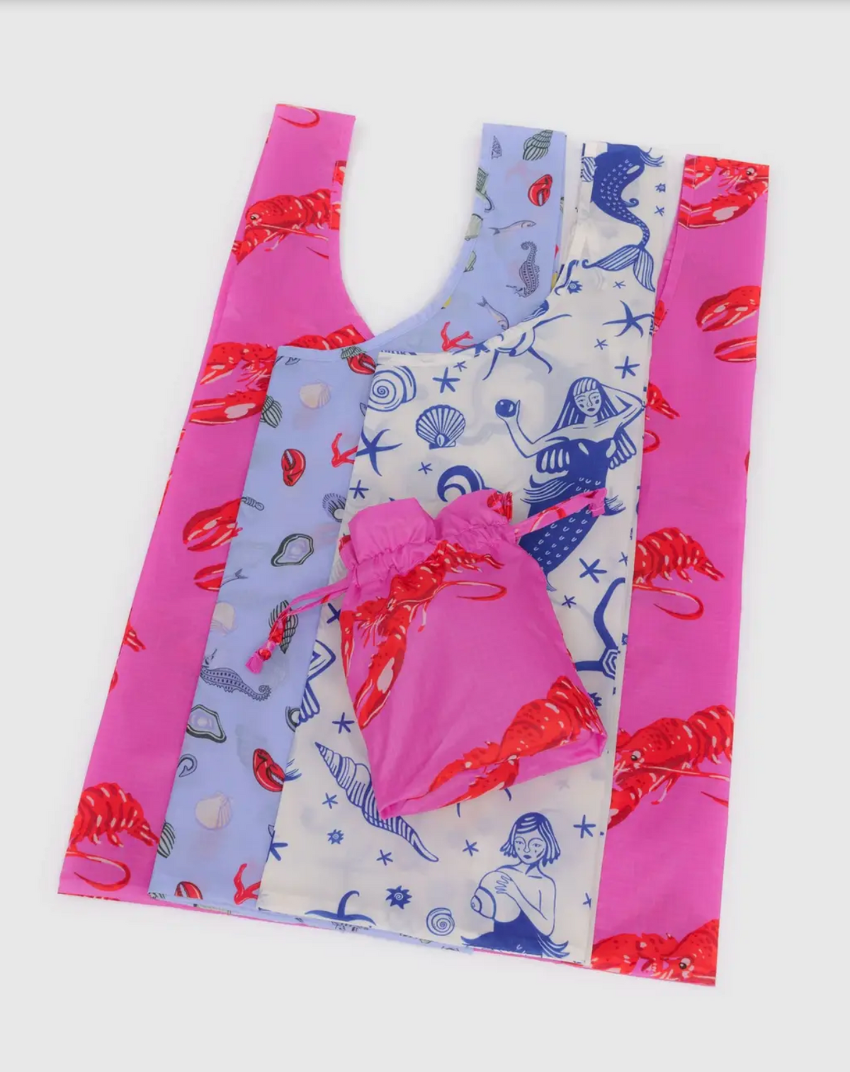 Sea Creatures- Standard Baggu Set of 3