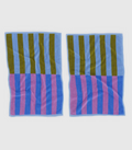 Cabana Stripes- Hand Towel Set of 2